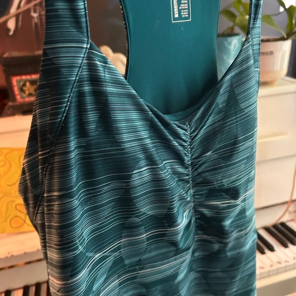 Mondetta Strapless Blue Patterned Dress - Picture 4 of 11